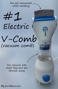 V-comb, #1 electric lice comb