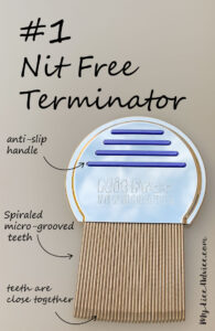 #1 lice comb, Nit free terminator comb
