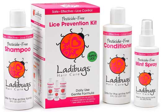 Ladibugs Lice Prevention shampoo, conditioner and detangler