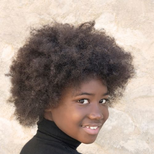 girl with afro