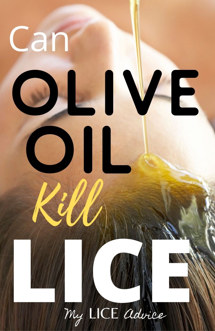 olive oil being poured on head and into hair, presumably as a lice treatment