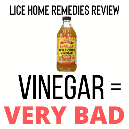 A bottle of apple cide vinegar symbolizing vinegar as a home remedy for lice