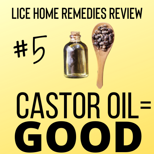 Jamaican castor oil bottle and beans for use as a lice home remedy.