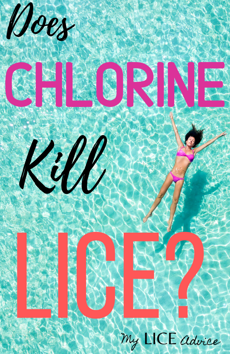 women in a chlorinated pool, presumably to kill lice