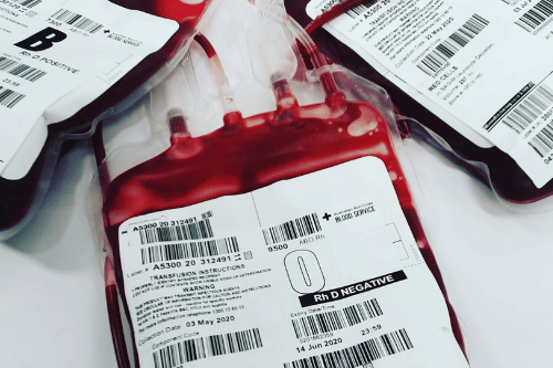 blood donation bags