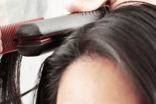 Ironing your outlet hair