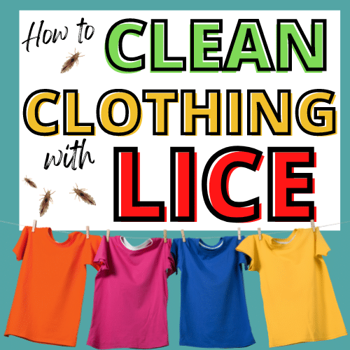 clothes line of clothing infested with lice needing cleaning