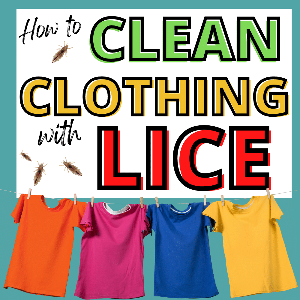 clothes line with clothes infested with lice