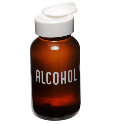 A bottle of rubbing alcohol
